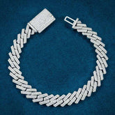 8MM VVS1 D Color Moissanite Herringbone Link Bracelet 925 Sterling Silver Fully Iced Out Luxury Bracelet