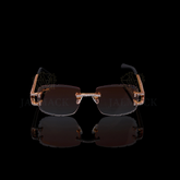 Luxury Rimless Moissanite Sunglasses