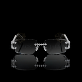 Luxury Rimless Moissanite Diamond Sunglasses