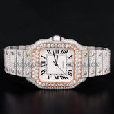 Luxury Square Rose Gold Moissanite Watch