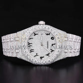 Luxury Arabic Dial Moissanite Automatic Watch