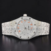 Orange Arabic Moissanite Diamond Watch