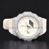 White Dial White Strap VVS1 D Color Moissanite Diamond