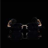 Luxury Black Diamond Rimless Sunglasses