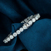 5MM VVS1 D Color Moissanite Tennis Bracelet 925 Sterling Silver Diamond Tennis Bracelet