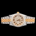 VVS1 D Color Two Tone Moissanite Day Date Automatic Watch