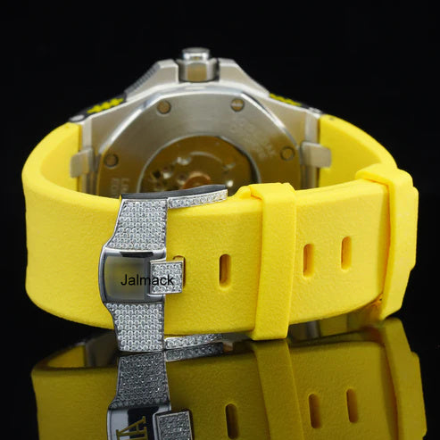 Luxury Fully Iced Out Rainbow Dial Moissanite Watch for Men