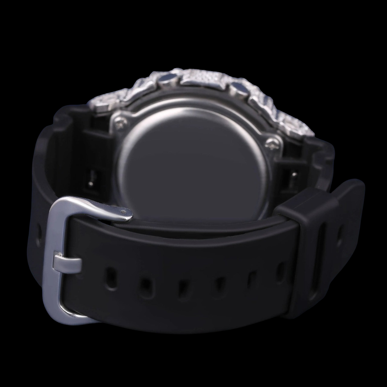 Black Ice Digital G-Shock Iced Moissanite Luxury Watch