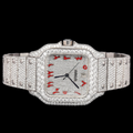 Arabic Dial VVS1 D Color Moissanite Diamond Square Automatic Watch