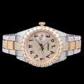 Gold Arabic Letter Moissanite Diamond Marker Automatic Watch