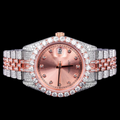 Rose Gold Moissanite Automatic Watch