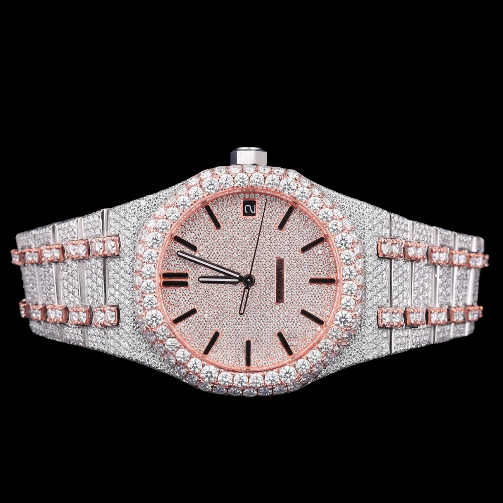 Luxury Rose Gold Moissanite Watch