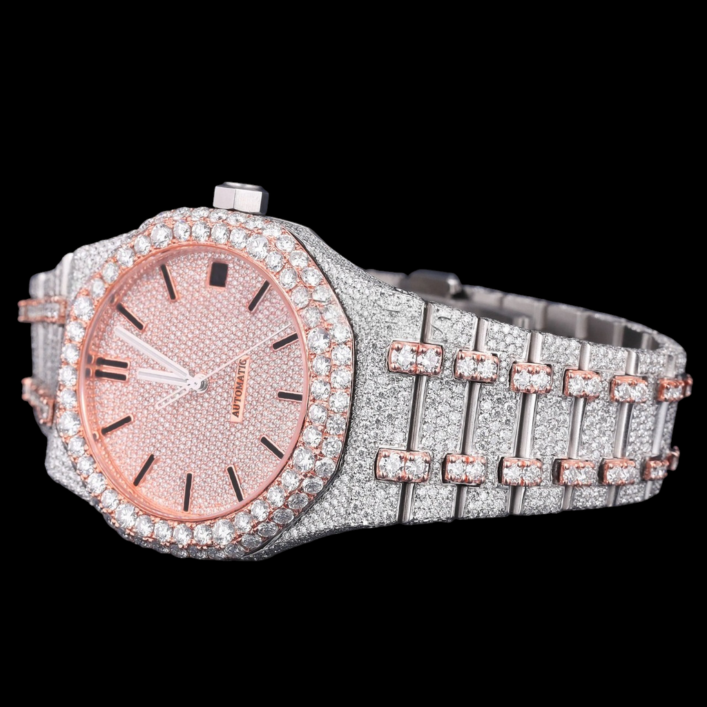Luxury Rose Gold Moissanite Watch