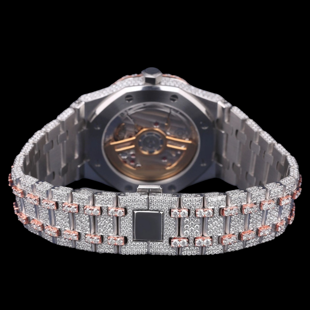 Luxury Rose Gold Moissanite Watch