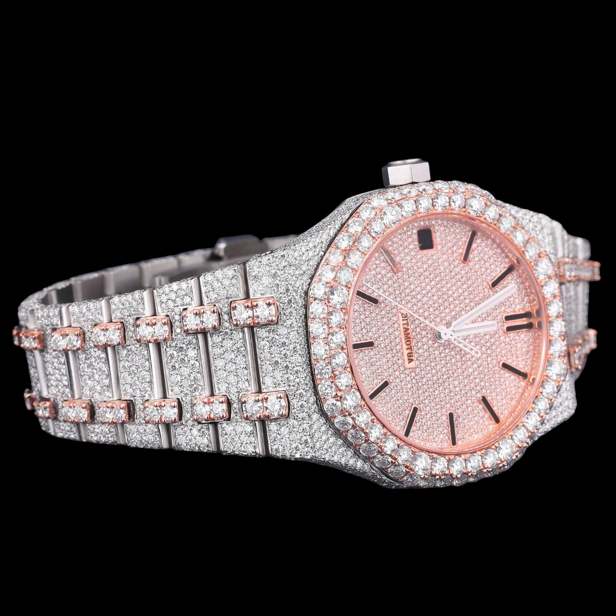 Luxury Rose Gold Moissanite Watch
