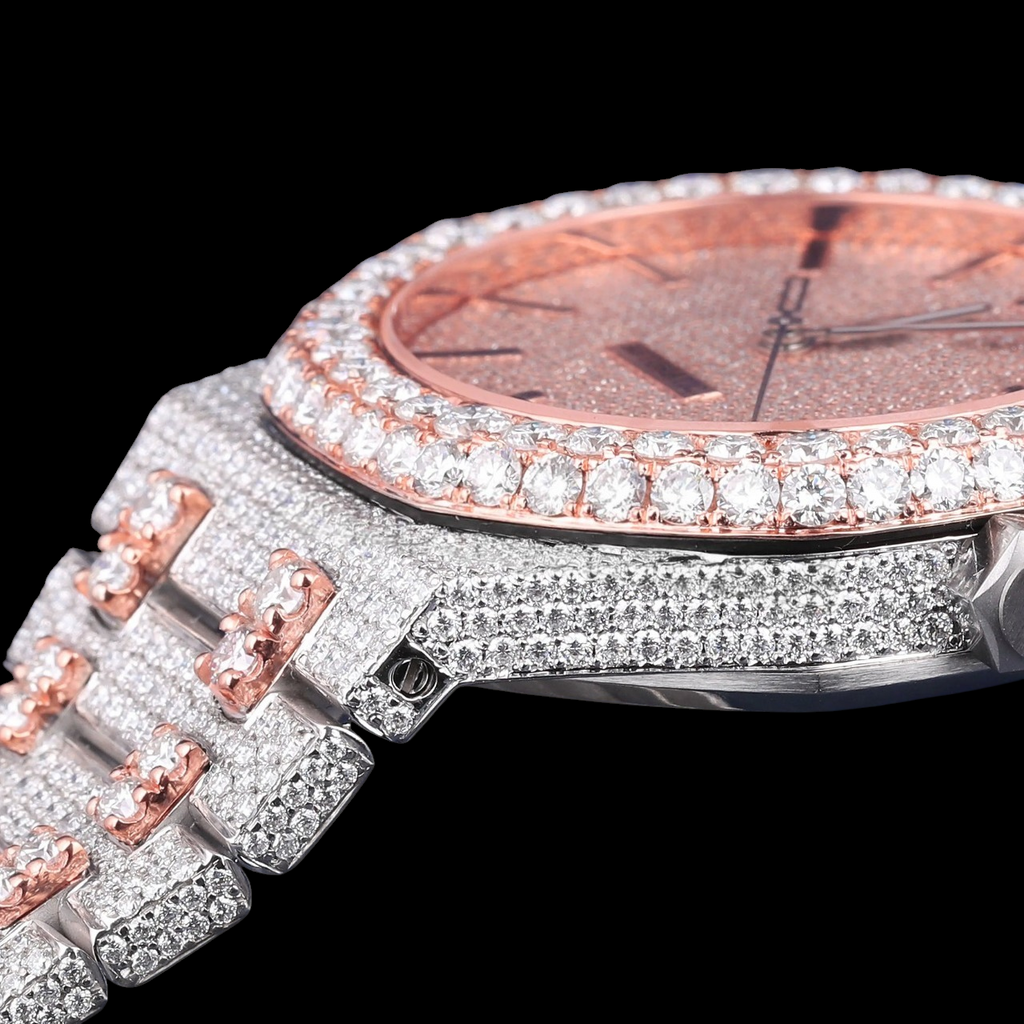 Luxury Rose Gold Moissanite Watch