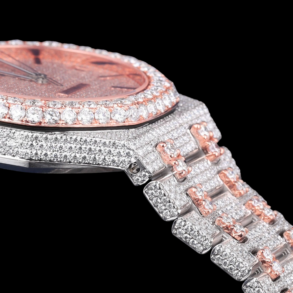 Luxury Rose Gold Moissanite Watch