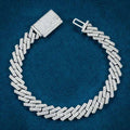 8MM VVS1 D Color Moissanite Herringbone Link Bracelet 925 Sterling Silver Fully Iced Out Luxury Bracelet