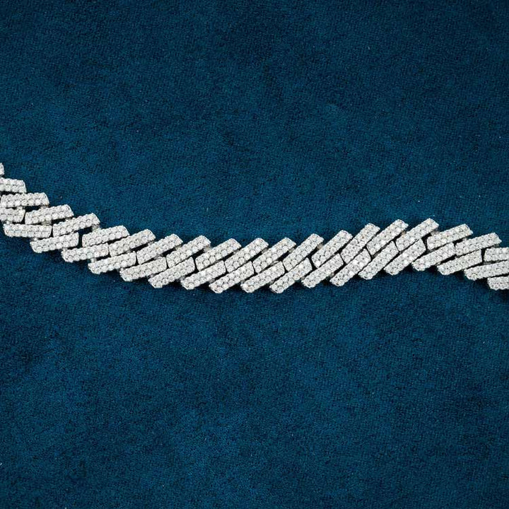 8MM VVS1 D Color Moissanite Herringbone Link Bracelet 925 Sterling Silver Fully Iced Out Luxury Bracelet