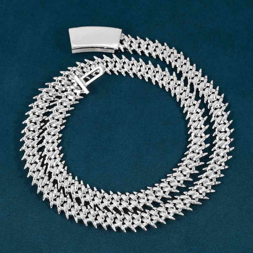 10MM Classic Full Studded Moissanite Cuban Link Chain For Hip Hop Fashion