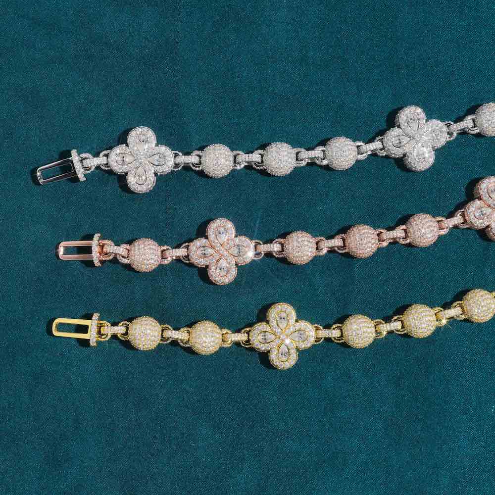 19MM 925 Silver Flower Ball Chain For Women Jewelry Fashion
