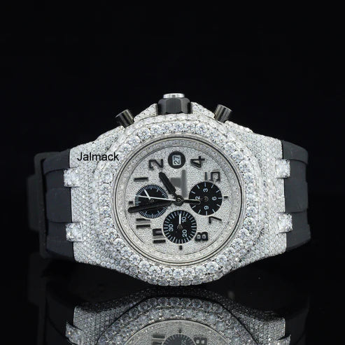 Luxury Fully Iced Out Moissanite Watch for Men
