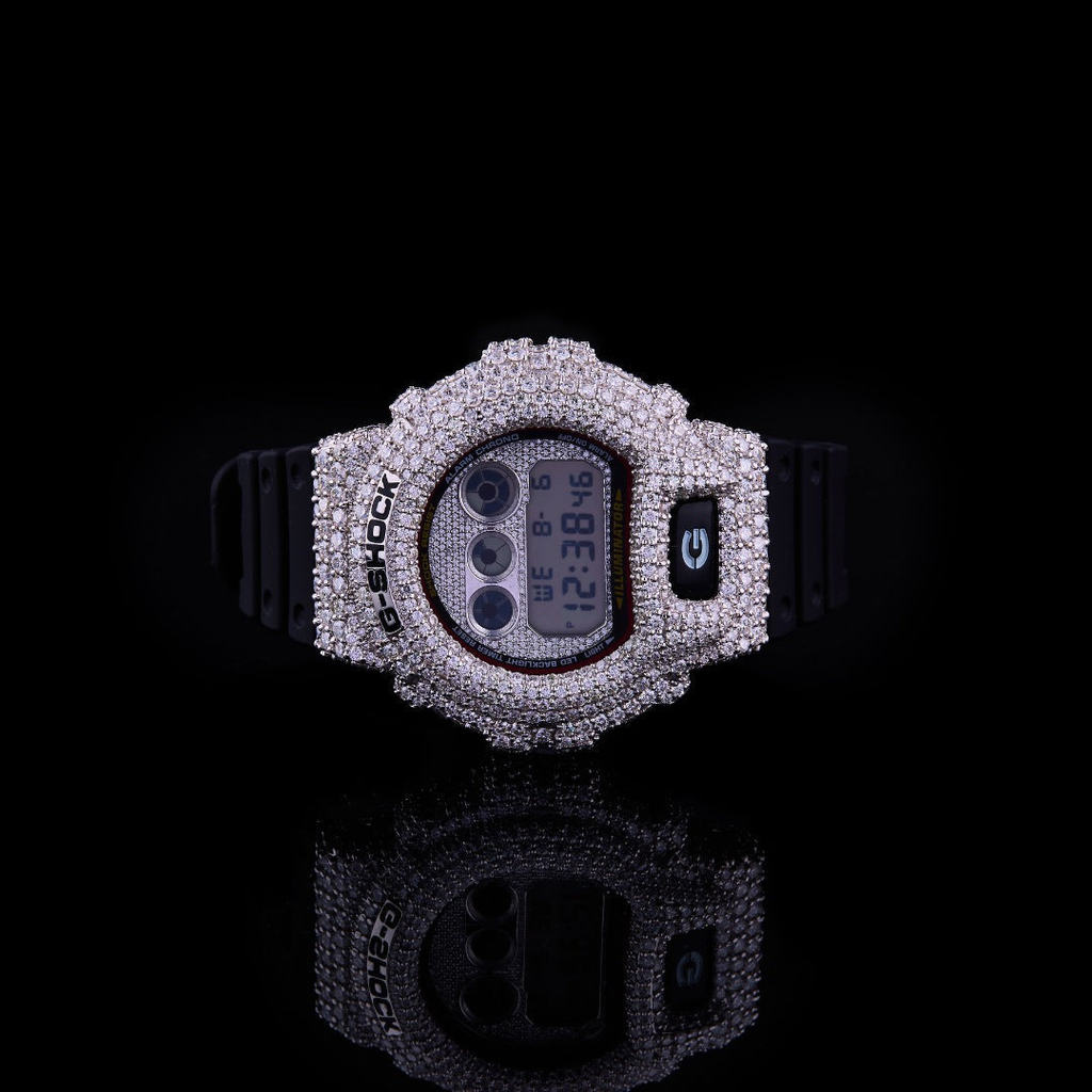 Black Crown G-Shock VVS Moissanite Luxury Digital Watch