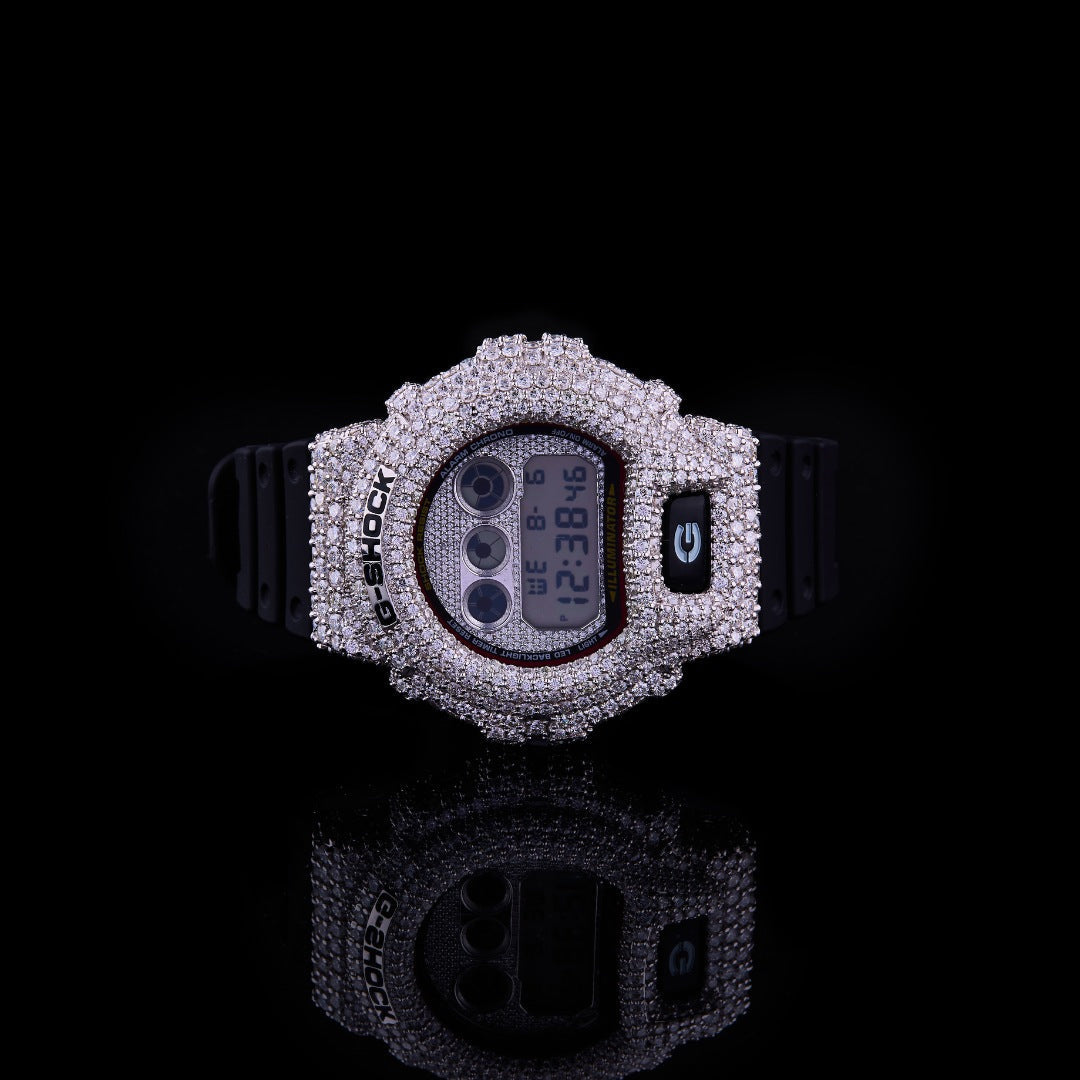 Black Crown G-Shock VVS Moissanite Luxury Digital Watch