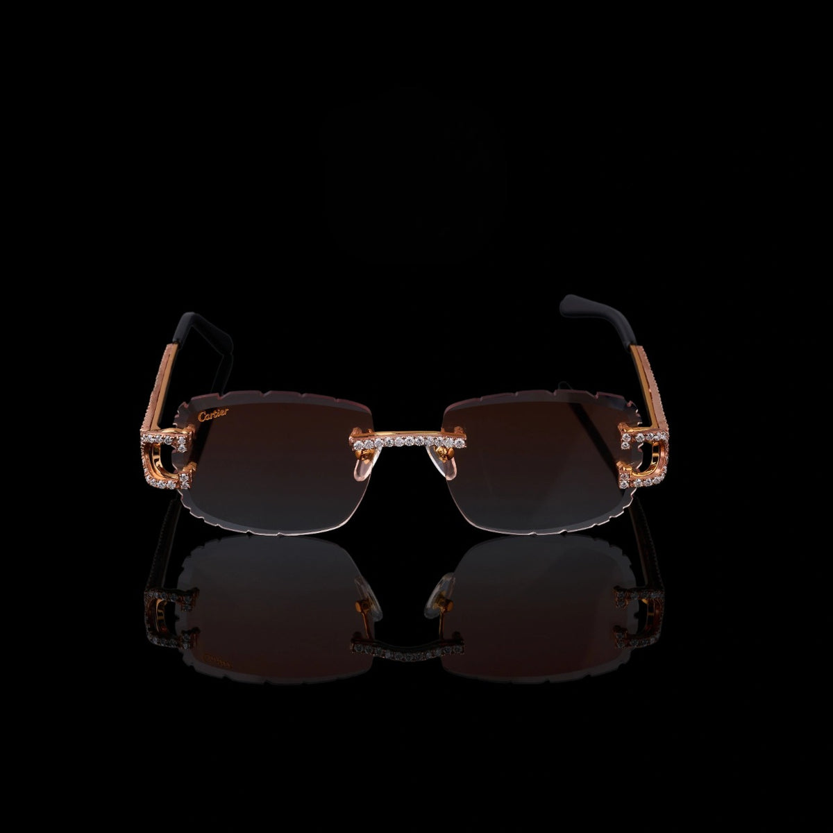 Luxury Rimless Moissanite Sunglasses