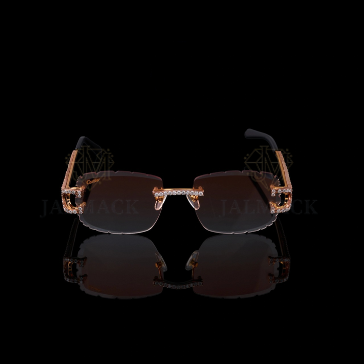 Luxury Rimless Moissanite Sunglasses