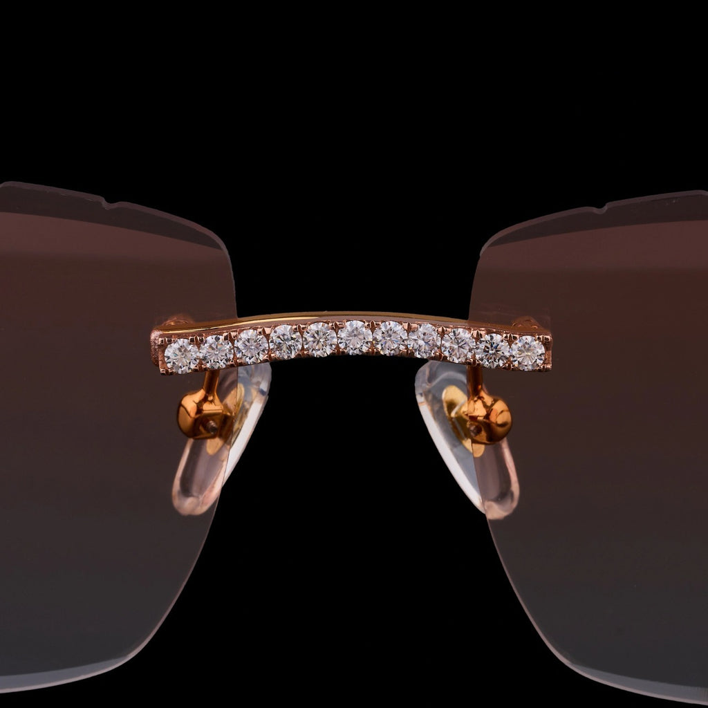 Luxury Rimless Moissanite Sunglasses
