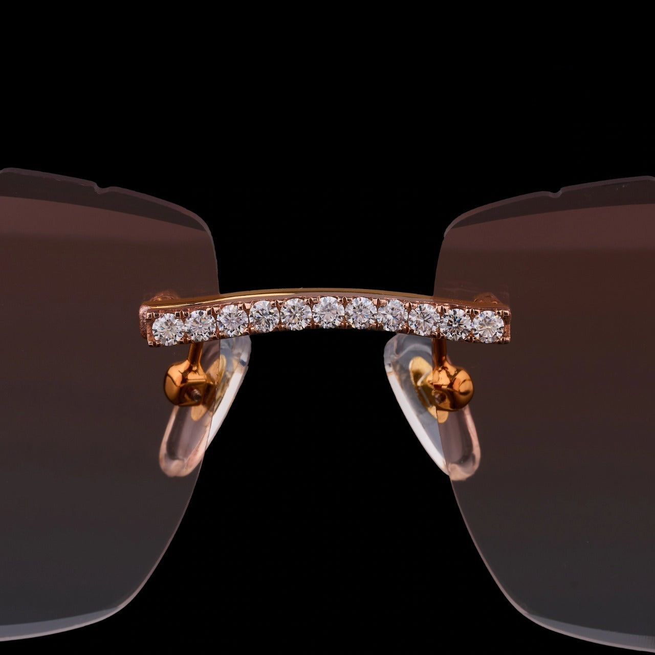 Luxury Rimless Moissanite Sunglasses