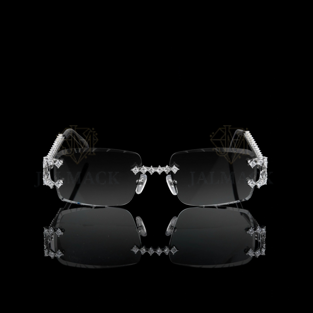 Luxury Rimless Moissanite Diamond Sunglasses