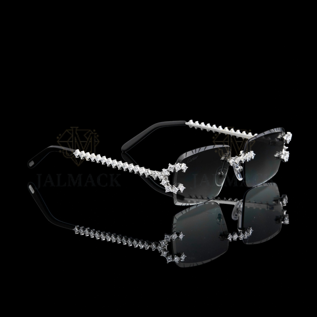 Luxury Rimless Moissanite Diamond Sunglasses