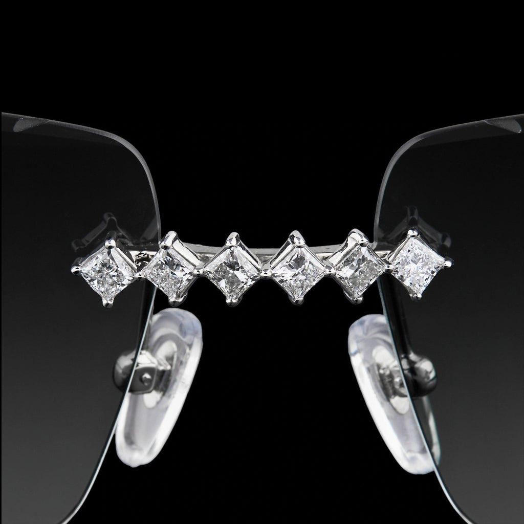 Luxury Rimless Moissanite Diamond Sunglasses