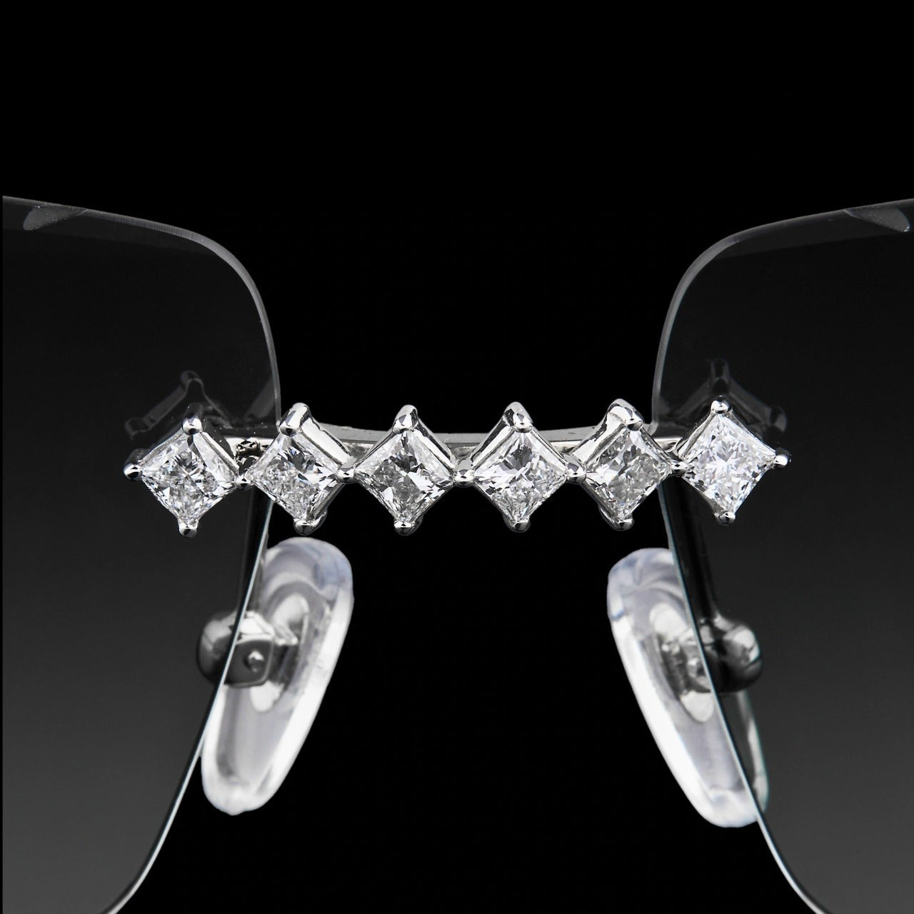 Luxury Rimless Moissanite Diamond Sunglasses