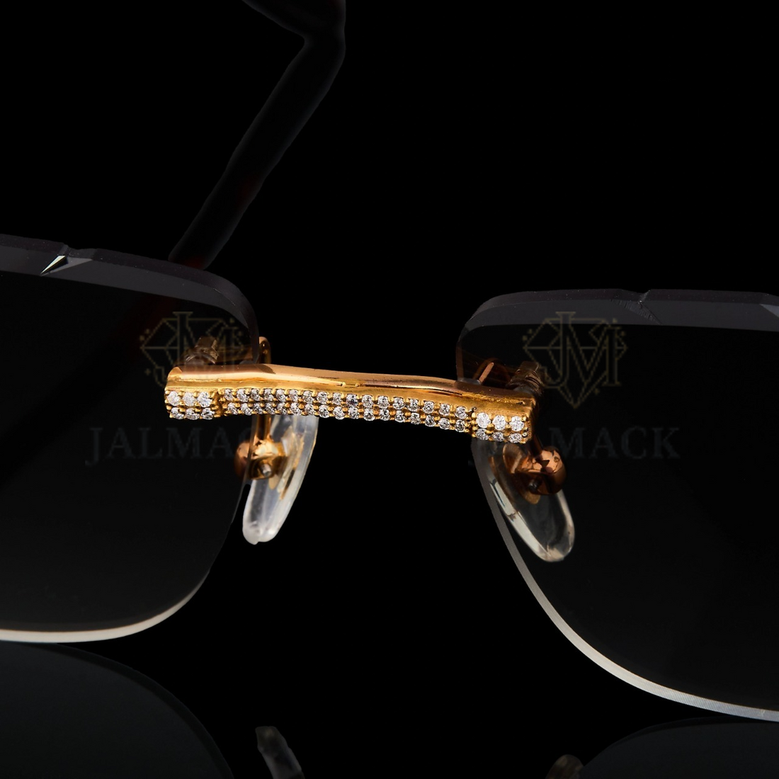 Luxury Gold Panther Moissanite Sunglasses