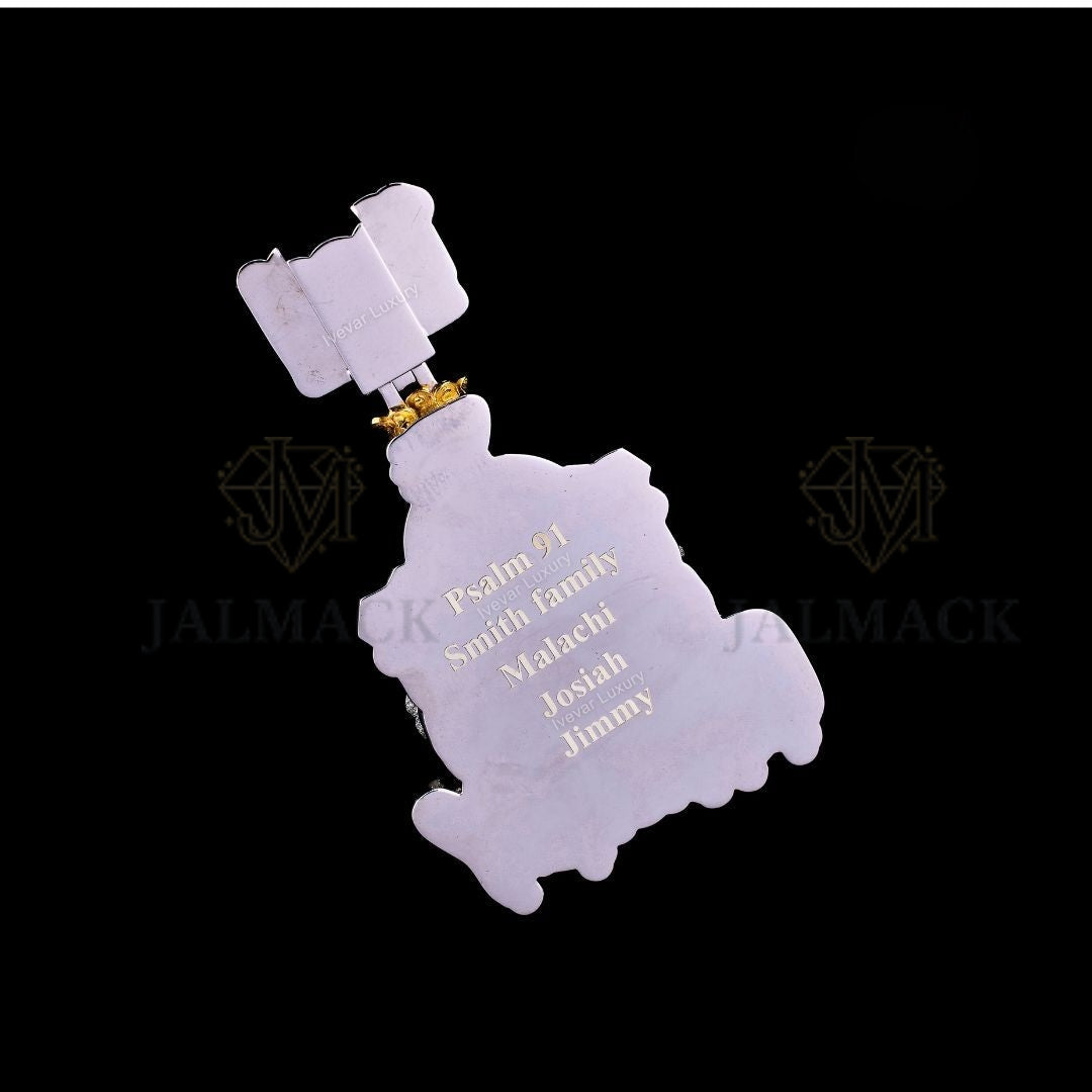 POW SWAG Money Bag Moissanite Character Pendant Fully Iced Out