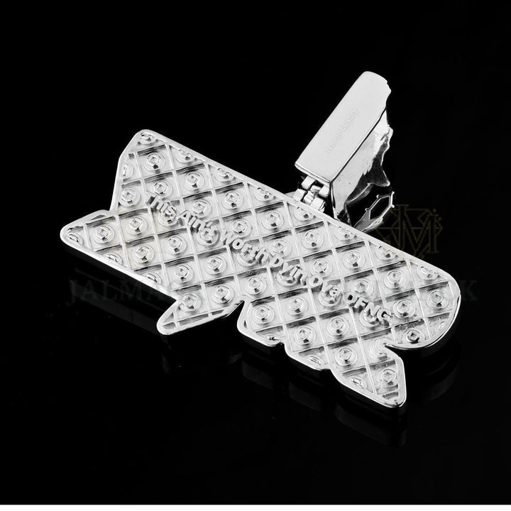 Custom SMN Wizard Baguette Moissanite Pendant VVS1 D Color Fully Iced Out