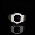 Royal Olive Green Band Emerald Ice Digital Watch