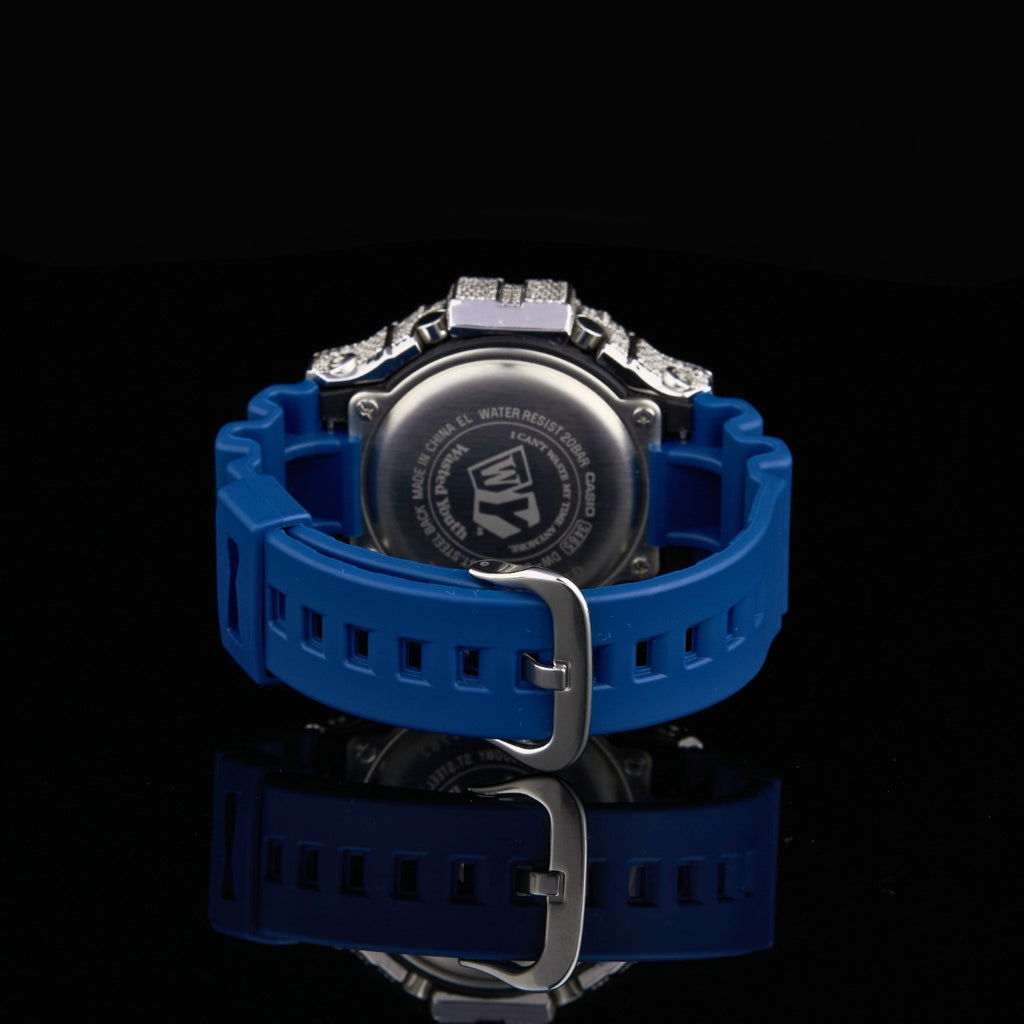 Blue Ice Edition G-Shock VVS Moissanite Sport Watch