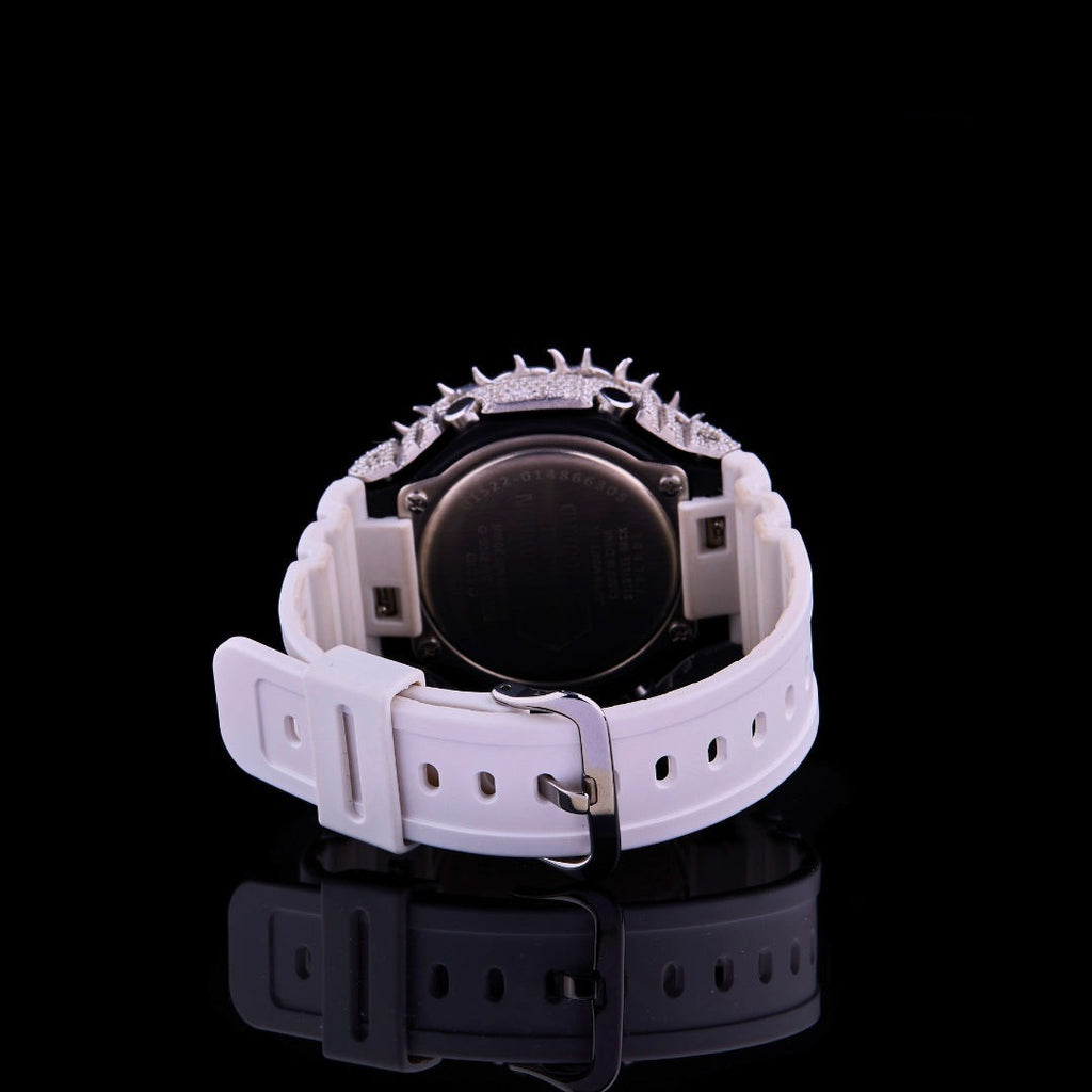 White Diamond Ice Spiked VVS Moissanite Luxury Sport Watch