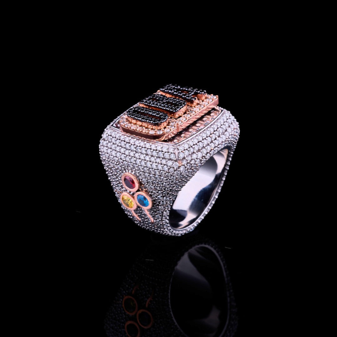 Custom Moissanite Championship Statement Ring