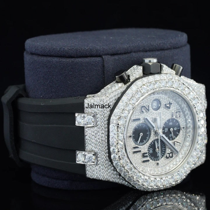 Luxury Fully Iced Out Moissanite Watch for Men