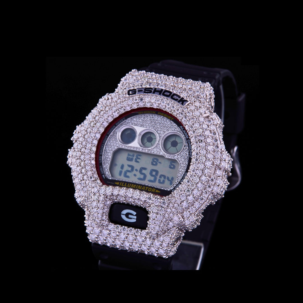 Black Crown G-Shock VVS Moissanite Luxury Digital Watch