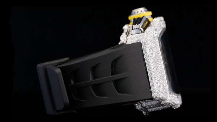 Luxury Moissanite Diamond Watch, Customized Moissanite Studded Watch