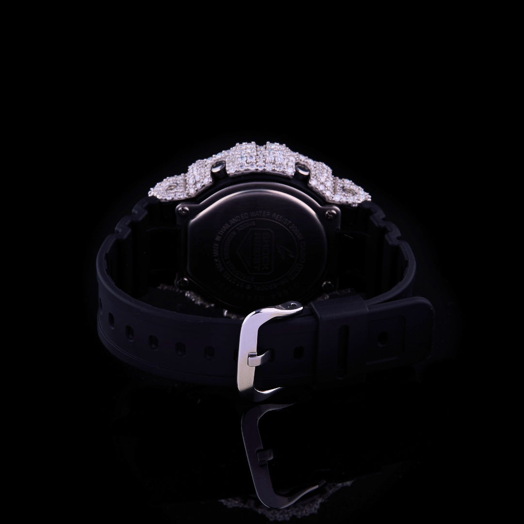 Black Crown G-Shock VVS Moissanite Luxury Digital Watch