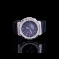 Round Black Dial Black Strap VVS Moissanite G-Shock Luxury Watch