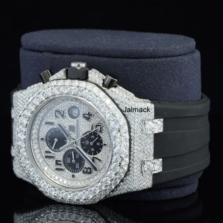 Luxury Fully Iced Out Moissanite Watch for Men