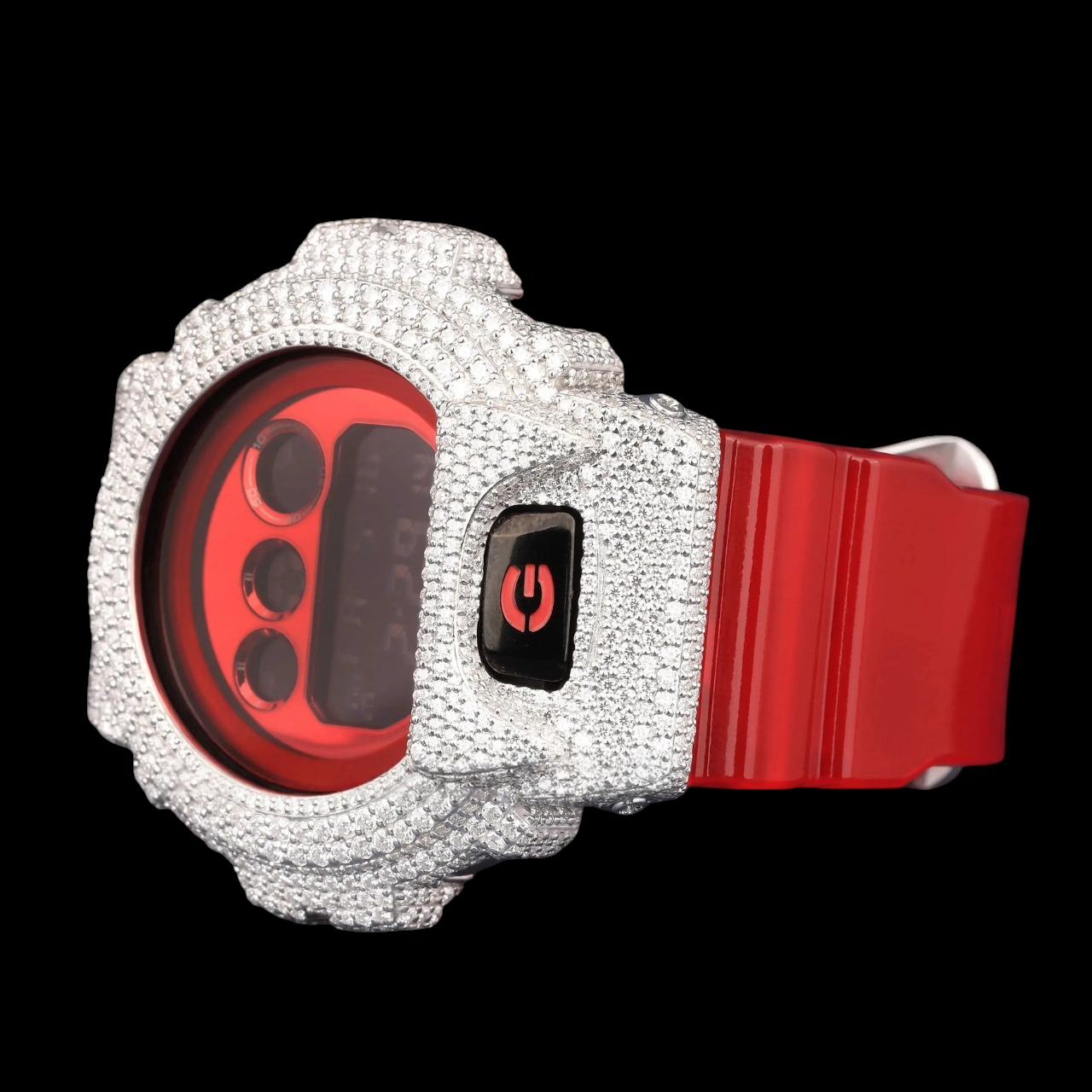 Red Ice Edition G-Shock Digital VVS Moissanite Luxury Watch